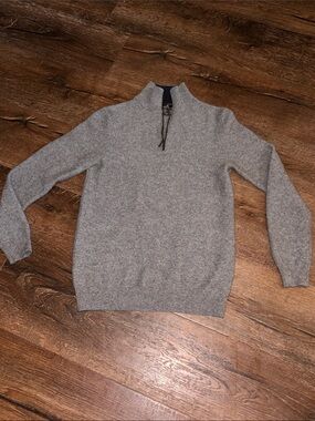 Daniel Bishop Men’s 100% Cashmere Qtr Zip Sweater EUC Men's Small